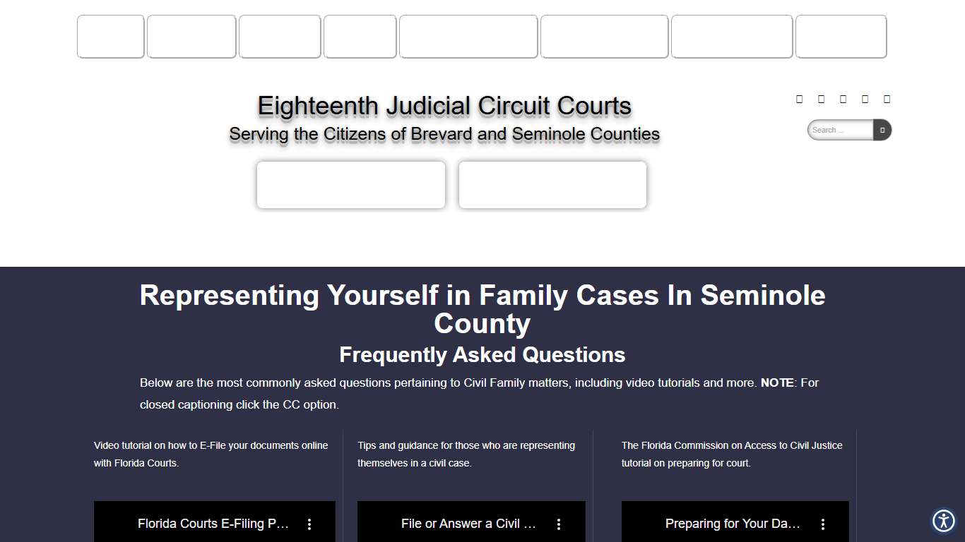 Family Court: Seminole County Family Court FAQ – Eighteenth Judicial Circuit Courts